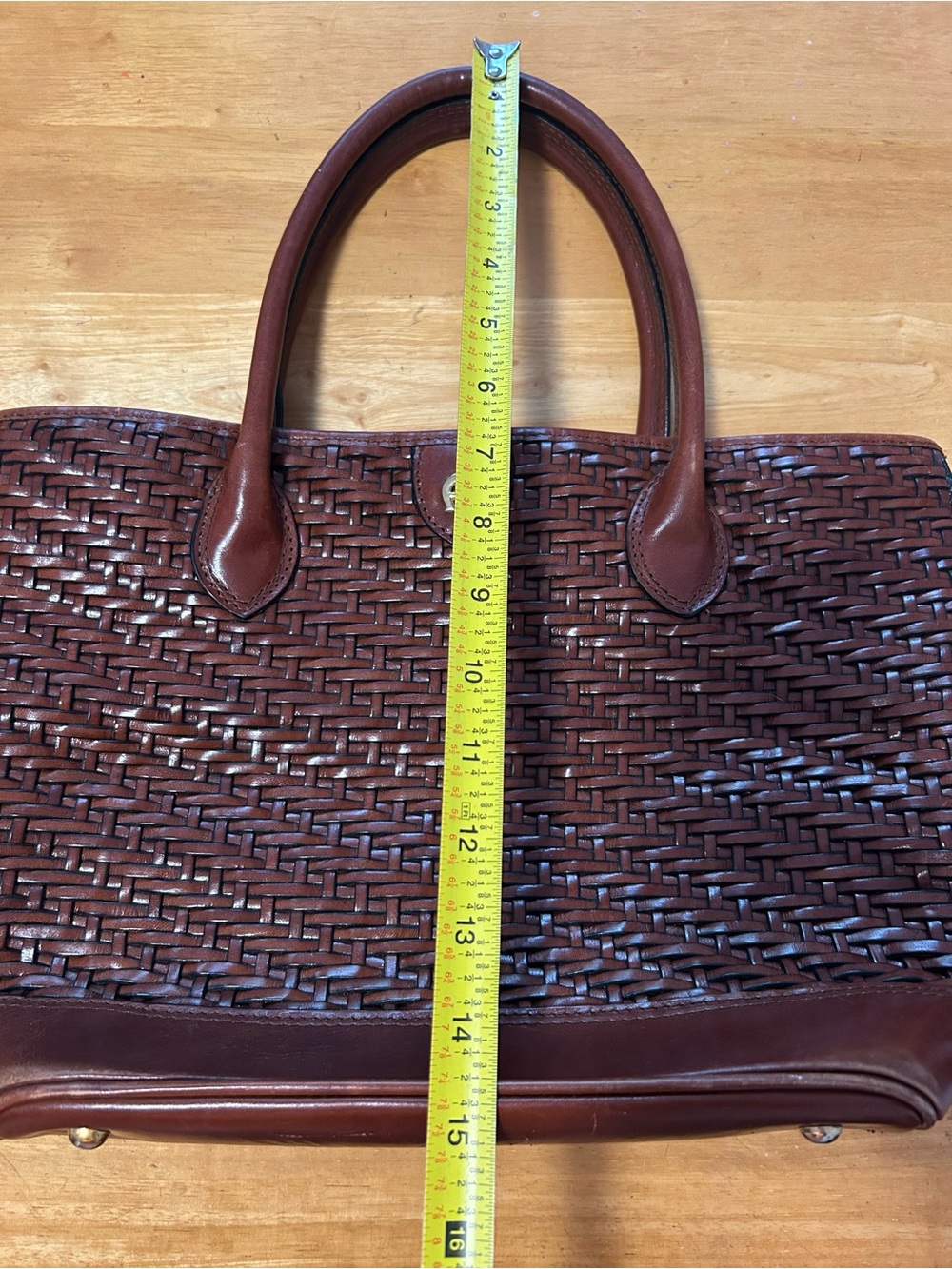 Etienne Aigner woven leather tote - Picture 7 of 7